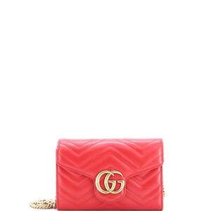 Gucci Gg Marmont Chain Wallet Matelasse #189204G88B